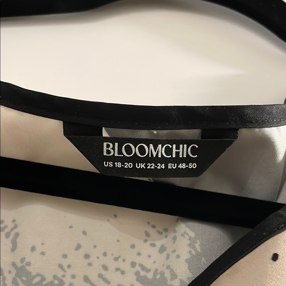 BloomChic Black and Cream Midi Dress - Picture 4 of 6